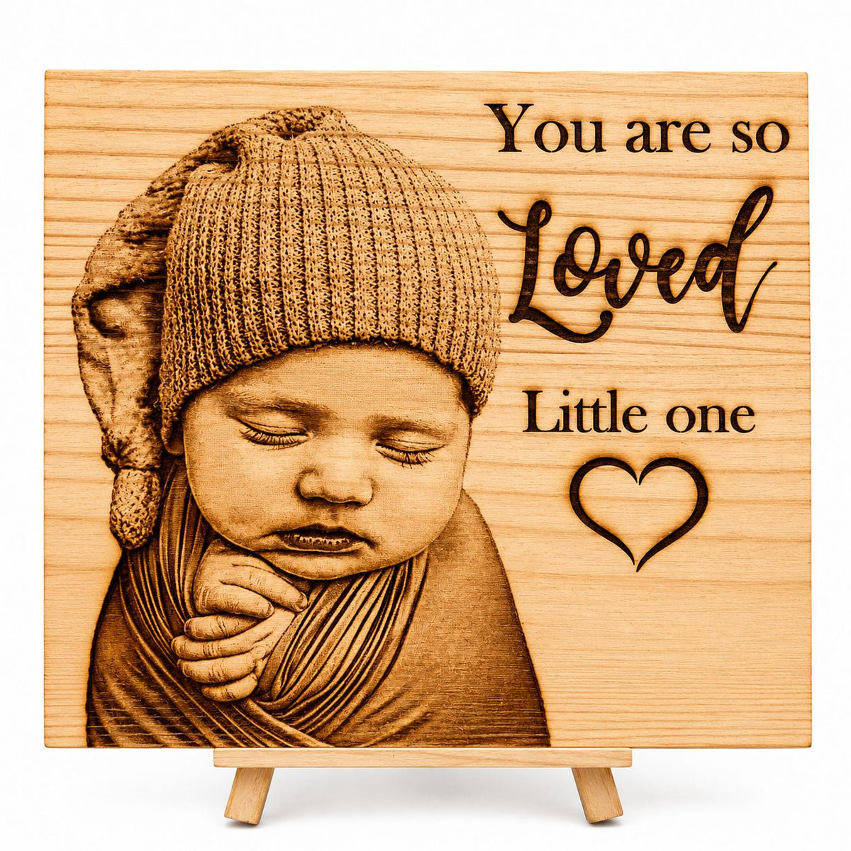 Pine engraving example - Square